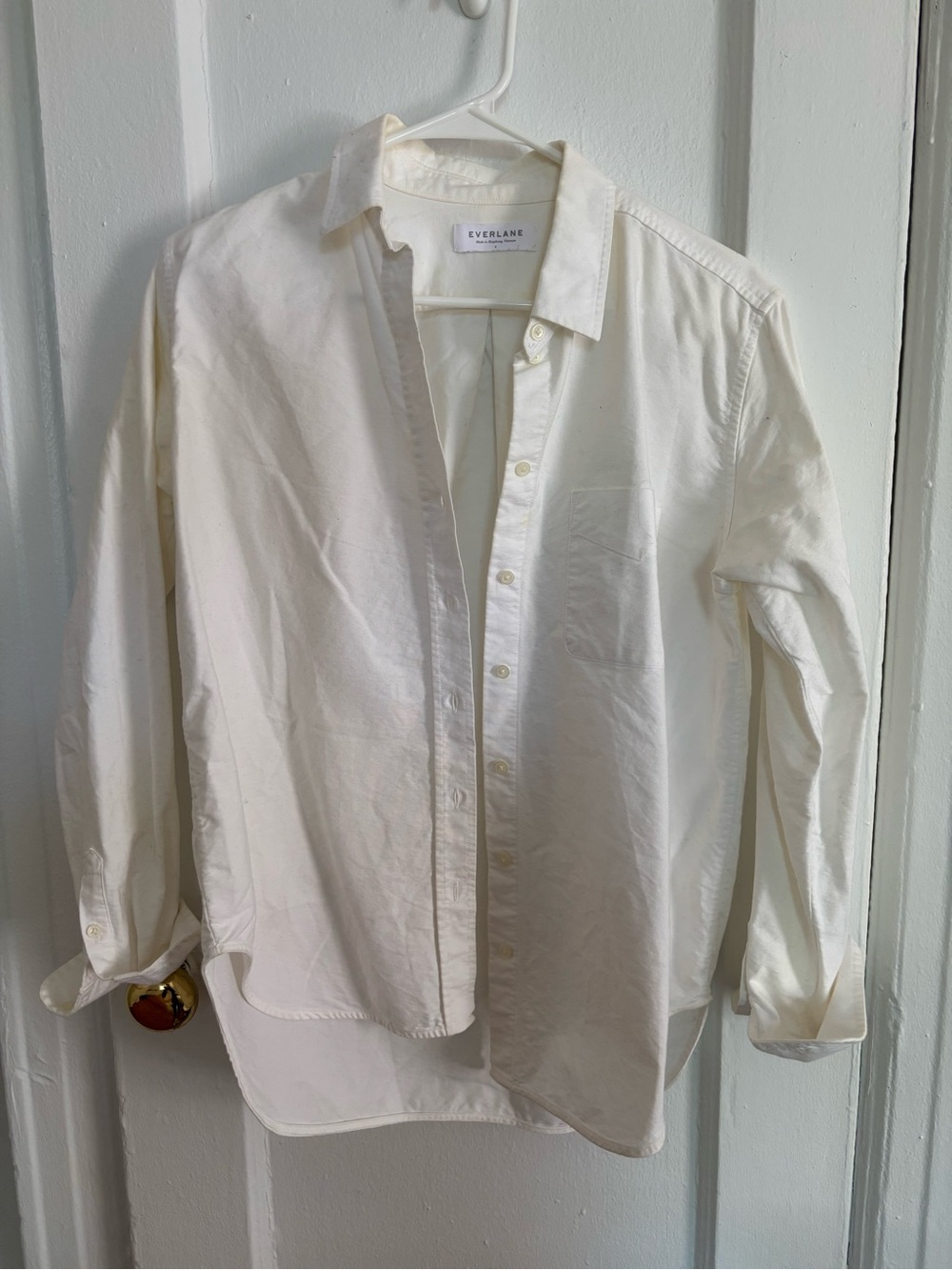 Everlane White Oxford Button-Down Shirt